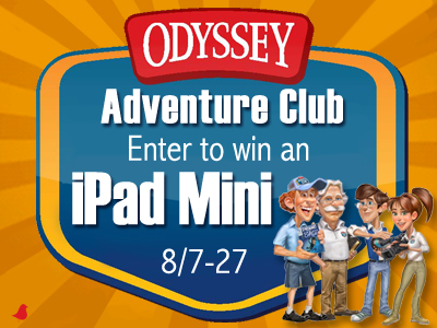 Odyssey Adventure Club: iPad Mini Contest Through August 27th