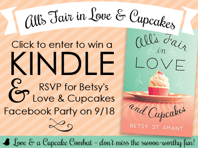 Love & Cupcakes Kindle Giveaway and Facebook Party from @BetsyStAmant!