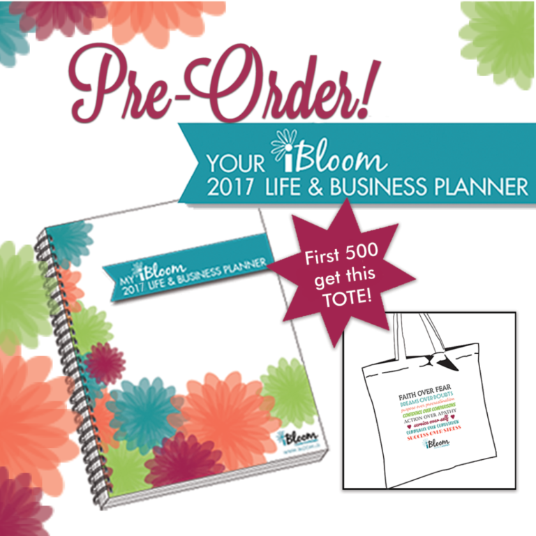 Pre-Order 2017 iBloom Life and Business Planner