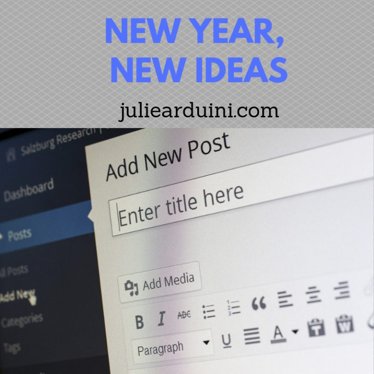 New Year, New Ideas