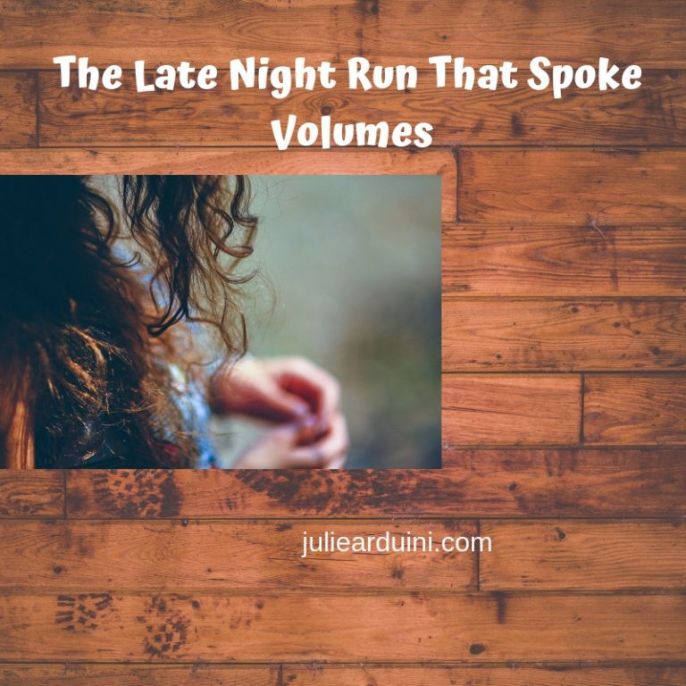 The Late Night Run That Spoke Volumes