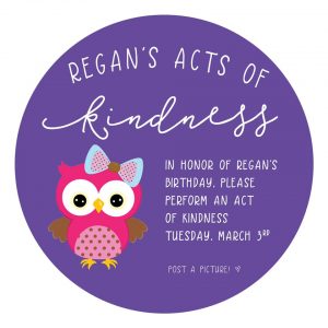 Read more about the article March 3: Regan’s Acts of Kindness
