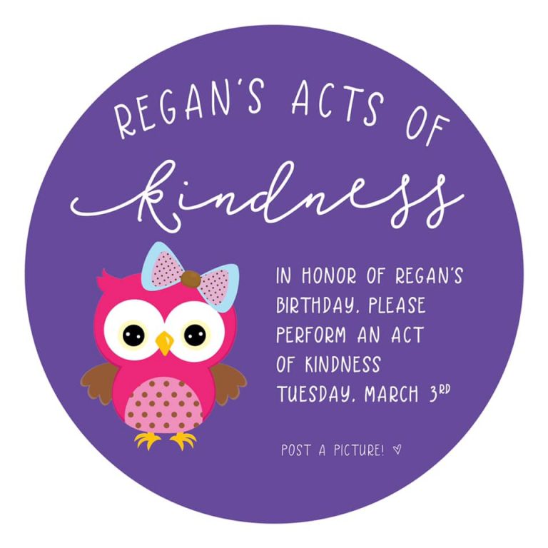 March 3: Regan’s Acts of Kindness